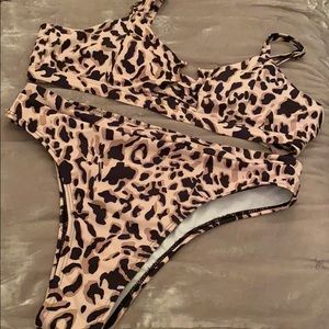 Cheetah Print SHEIN Bikini NWT